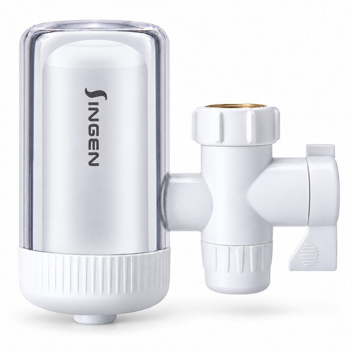 JN15 faucet filter with 1 total cartridges including one installed