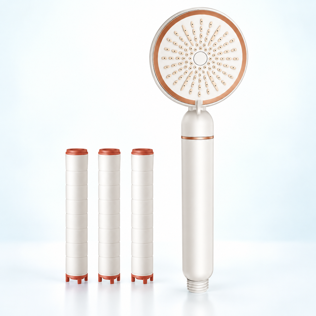 filtered handheld showerhead with selected accessories