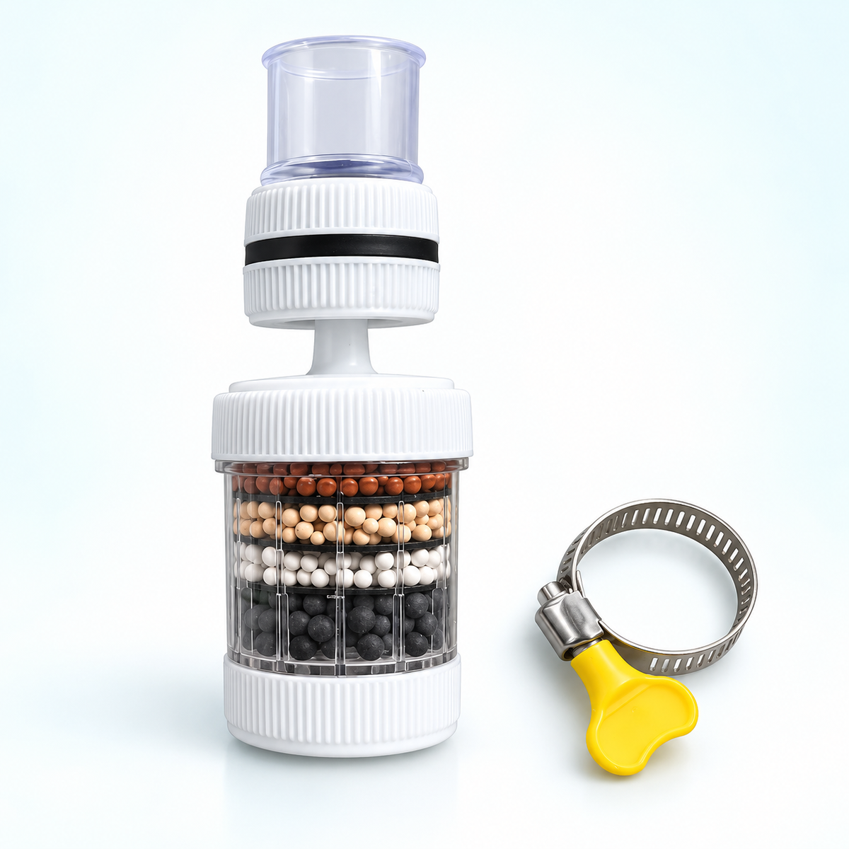 faucet filter in selected colour and connector style
