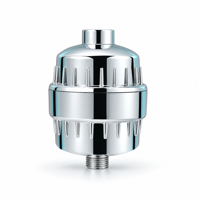 HY-M1 chrome inline shower filter