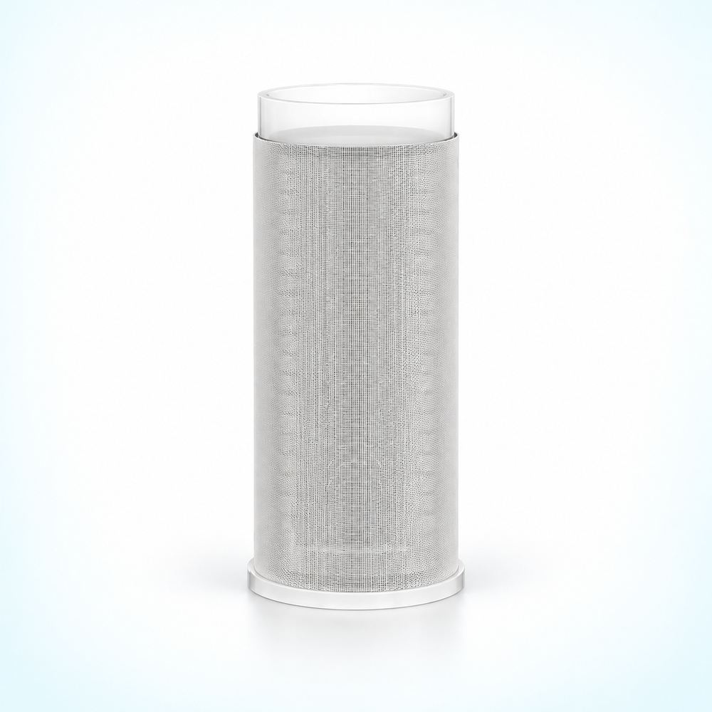 inline water filter replacement cartridge - Stainless Mesh / 85.5 x 37 mm