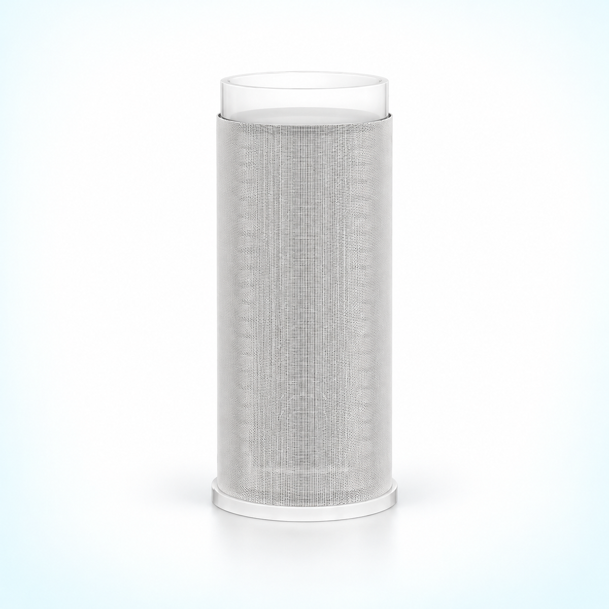 inline water filter replacement cartridge - Stainless Mesh / 85.5 x 37 mm