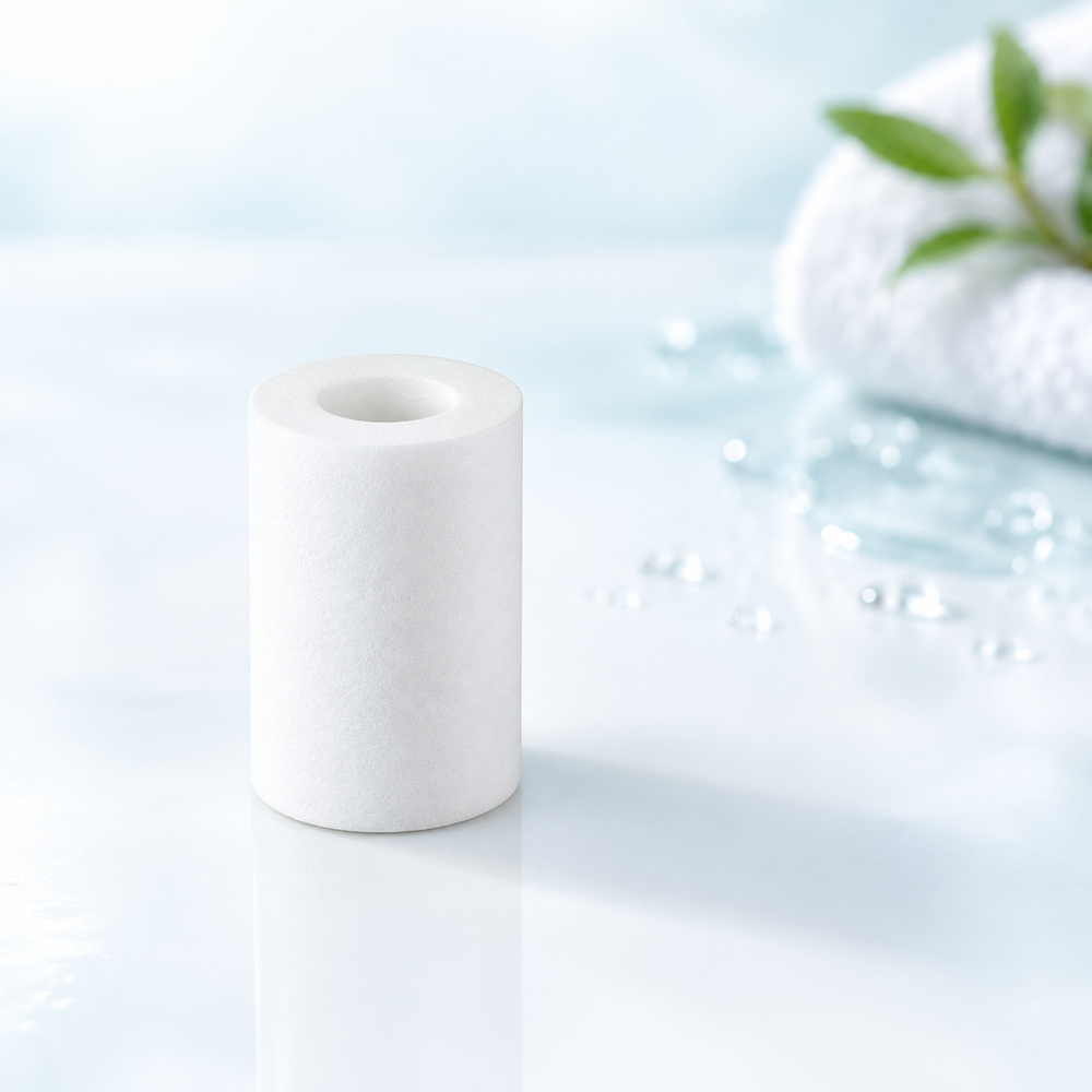 white replacement shower filter cartridges