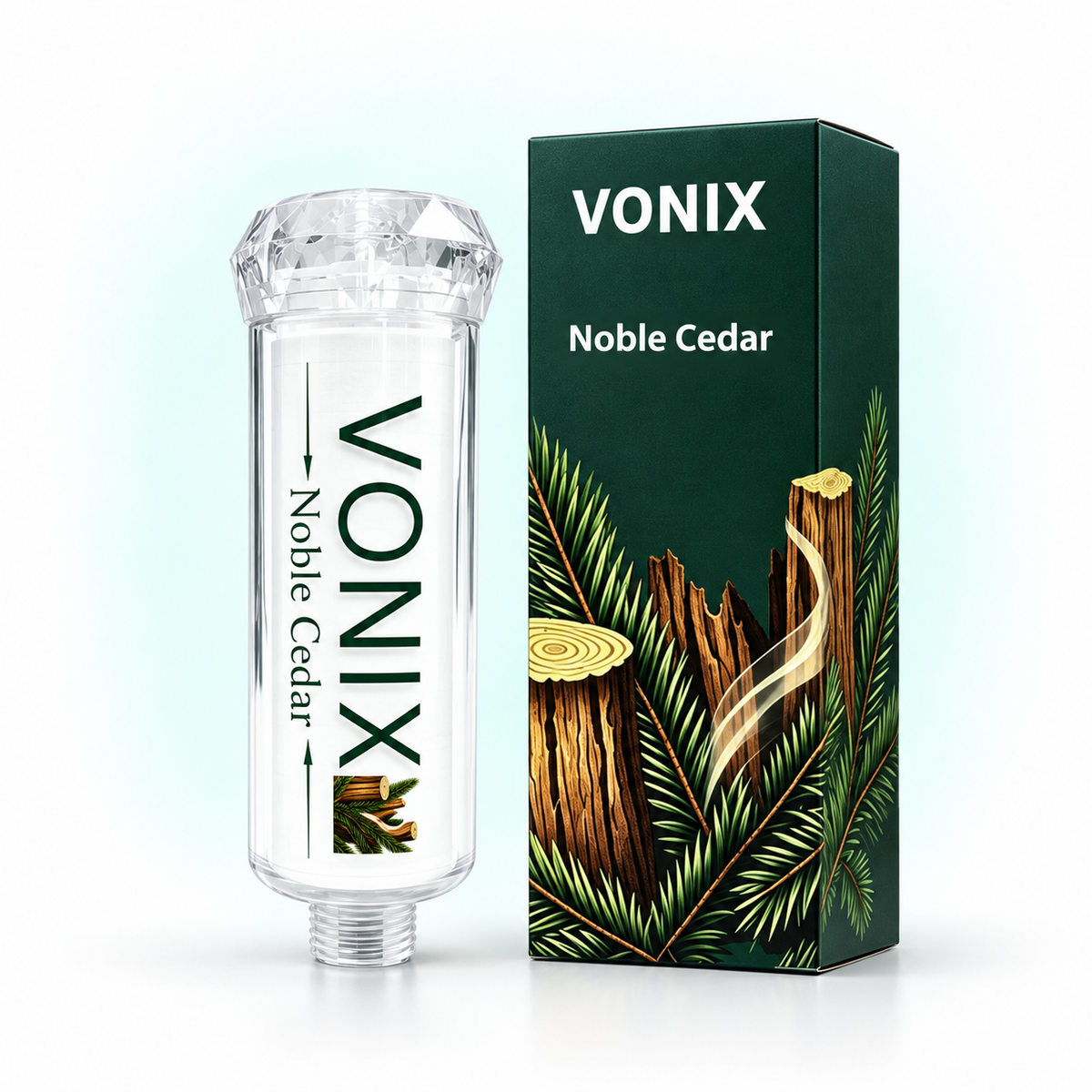 Noble Cedar inline shower filter