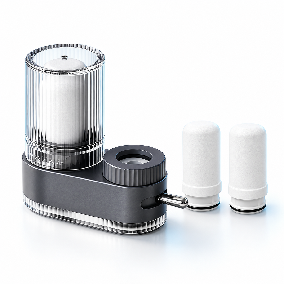 Gunmetal B1 faucet filter with 3 ceramic cartridges total