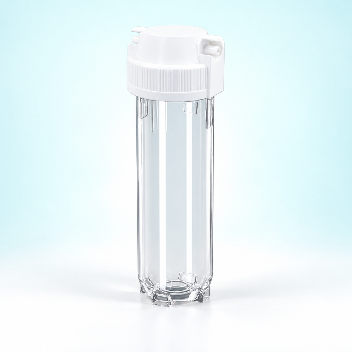 transparent 10-inch filter housing - 3/8 in Quick Connect / No Bracket