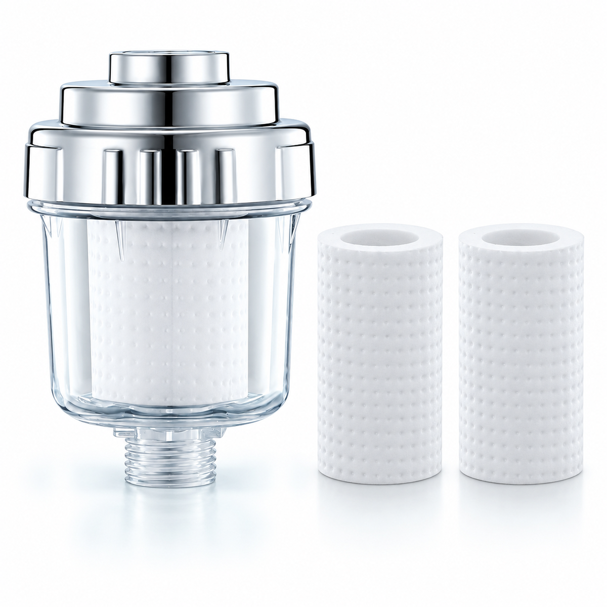 clear inline shower filter Filter + 2 Spares