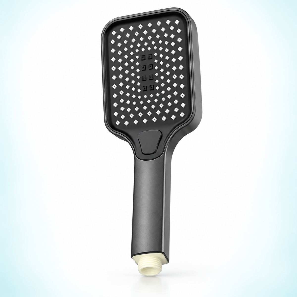 Three-mode rectangular handheld shower head in Gunmetal Grey, Head Only