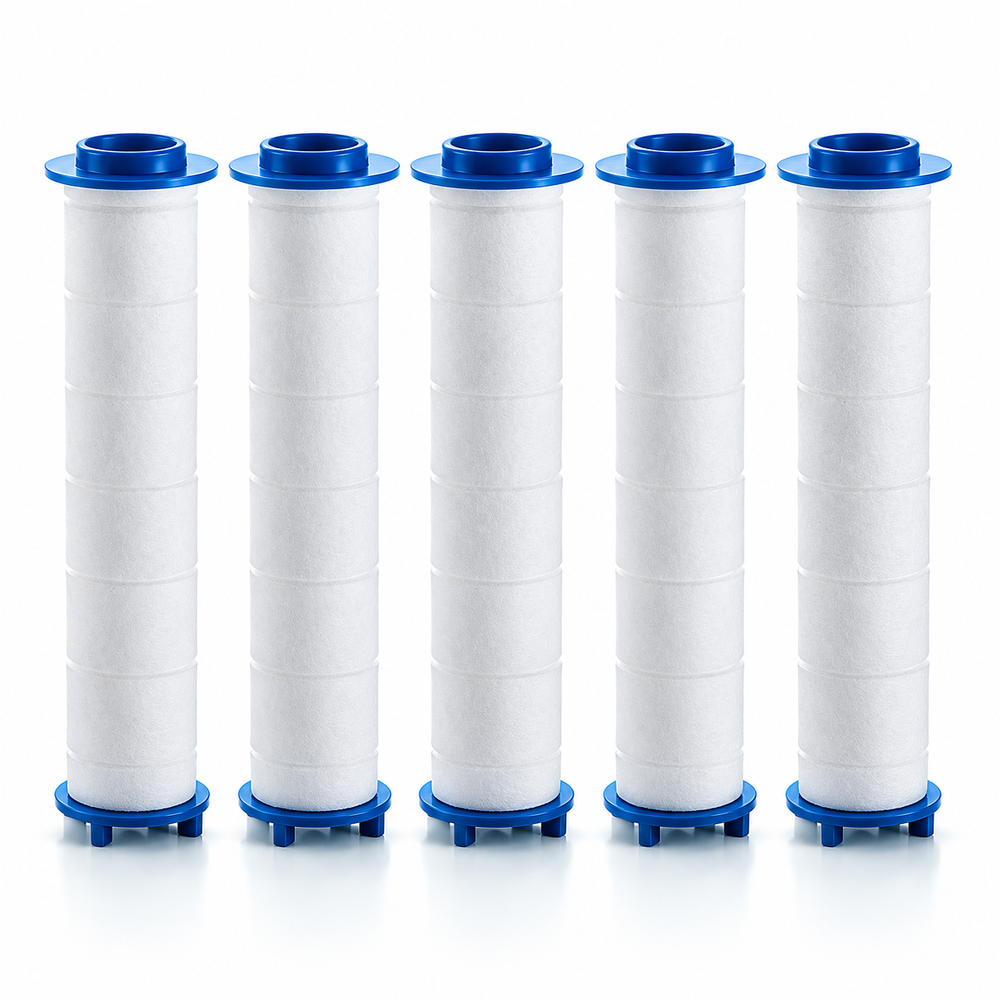 Shower Head Replacement Filter Cartridges - PP or Calcium Sulfite - PP - 5 pack