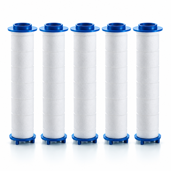 Shower Head Replacement Filter Cartridges - PP or Calcium Sulfite - PP - 5 pack