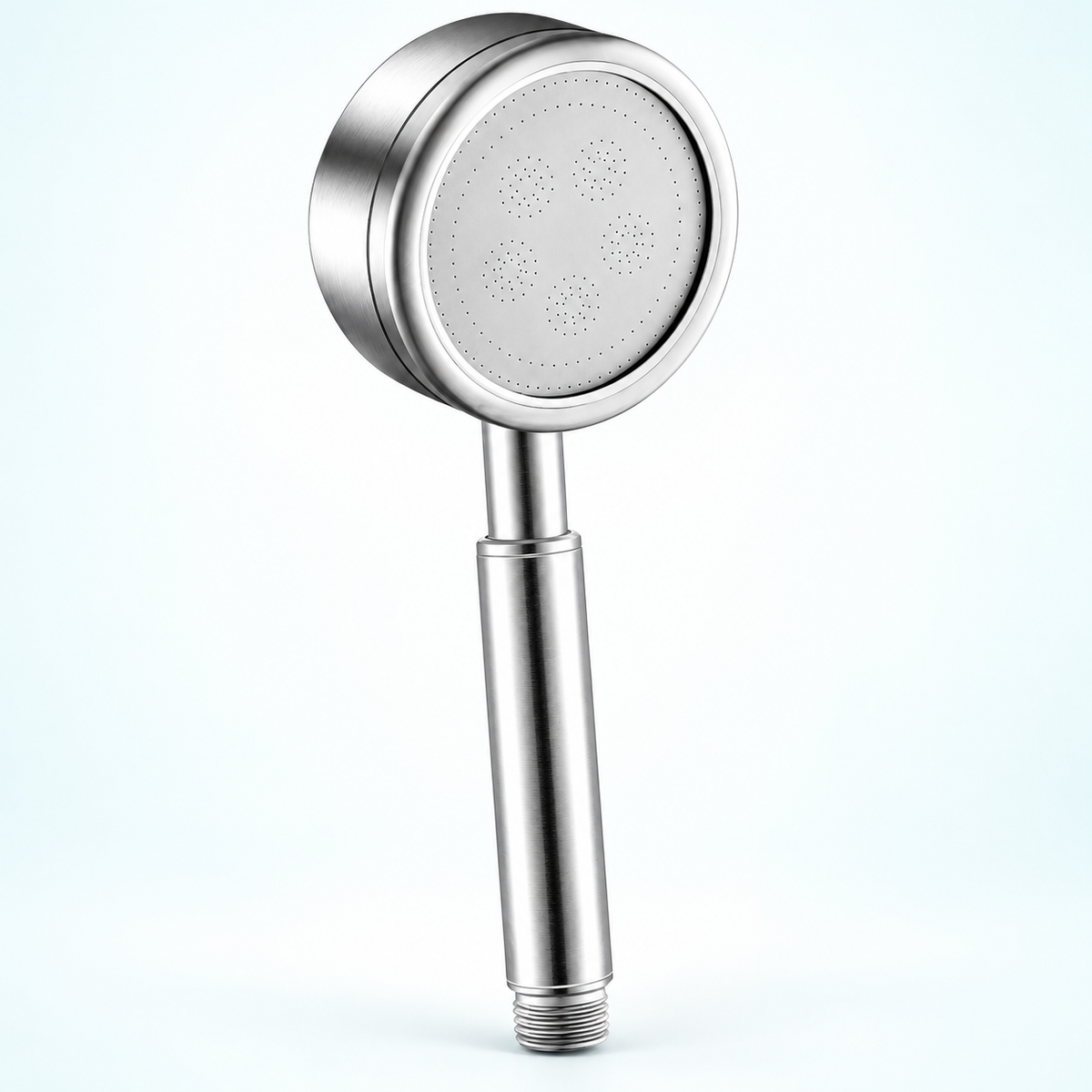 Stainless steel handheld shower head in Brushed Silver, Head Only