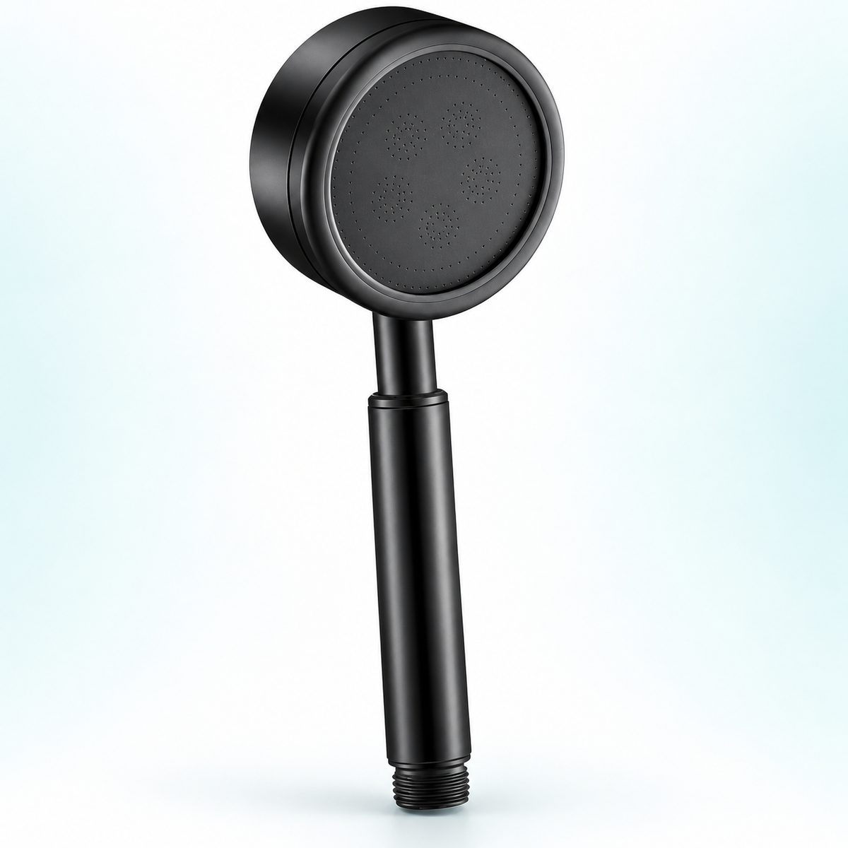 Stainless steel handheld shower head in Matte Black, Head Only