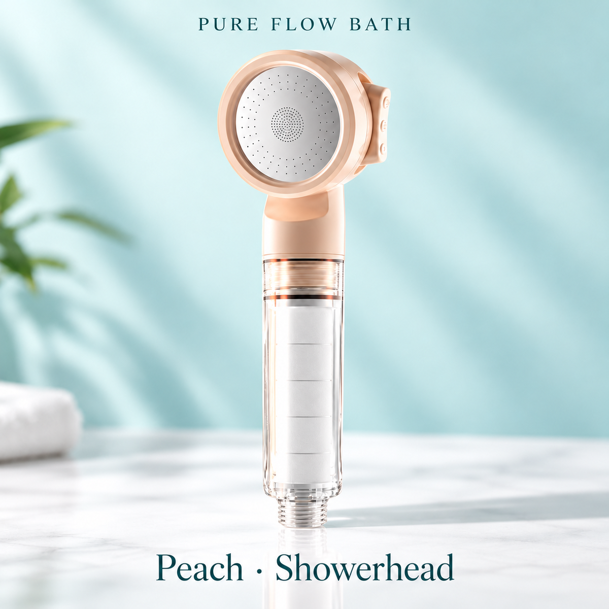 Pure Flow Bath Peach · Showerhead