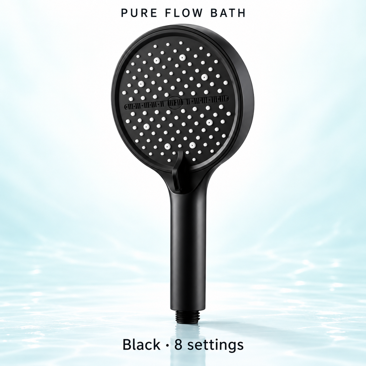 Pure Flow Bath 8 settings, Black