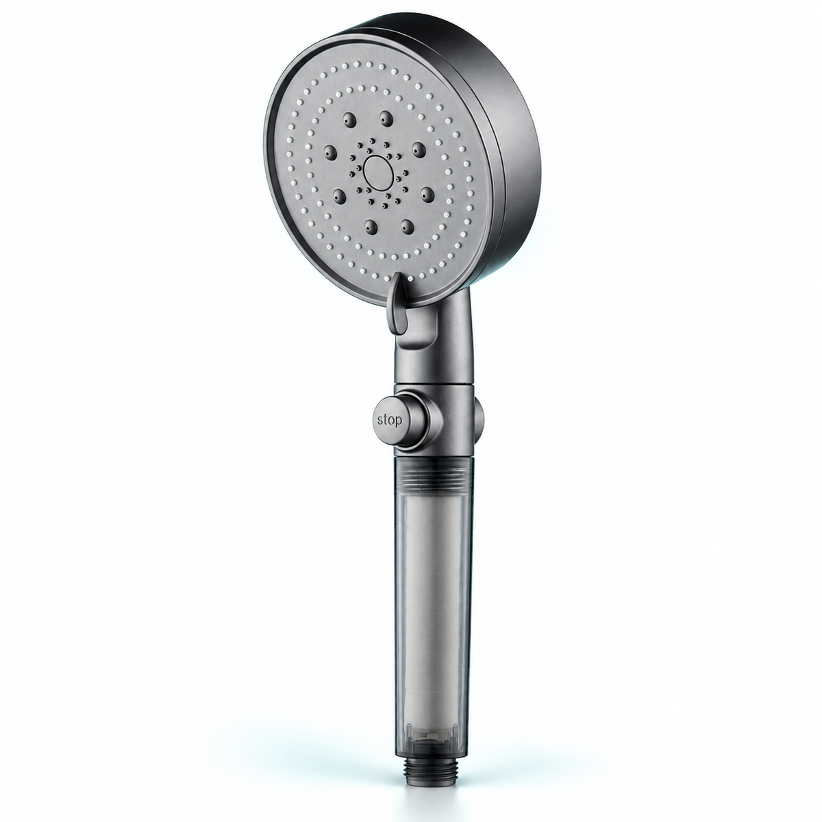 five-mode filtered showerhead - Gray / Showerhead only