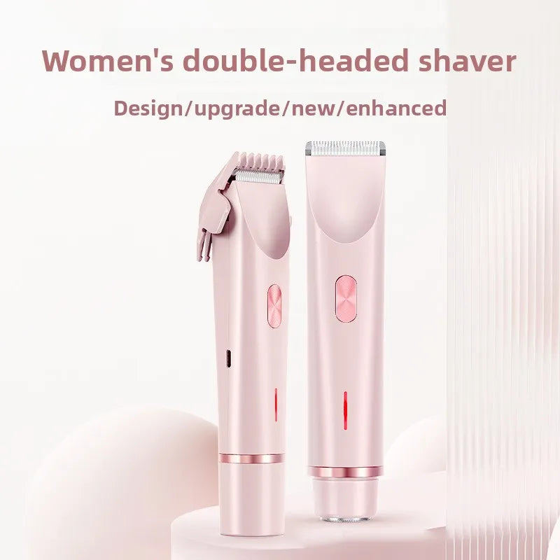USB Rechargeable Double Head Hair Removal Shaver — Waterproof Wet & Dry | Women / Men
