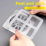 Shower Floor Drain Hair Catcher Stickers — 10-Pack Mesh Drain Filters, No-Tool Install
