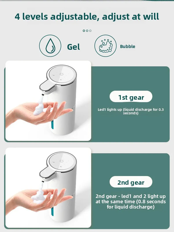 Automatic Touchless Soap Dispenser Wall Mount — Infrared Sensor | Foam Gel Liquid | Rechargeable