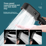Handheld Filtered Shower Head — High Pressure | Multiple Spray Modes | Elegant Black