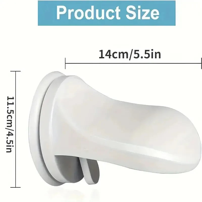 Shower Foot Rest Pedal — Wall-Mounted Suction Cup Leg Rest for Shaving & Washing