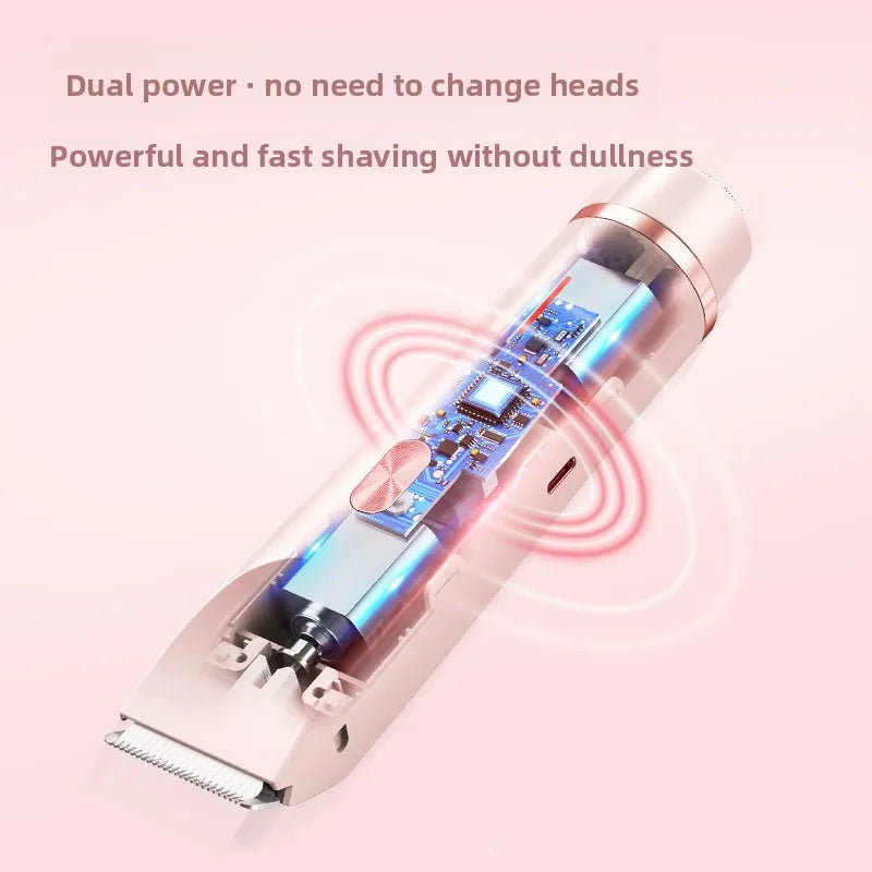 USB Rechargeable Double Head Hair Removal Shaver — Waterproof Wet & Dry | Women / Men