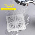 Shower Floor Drain Hair Catcher Stickers — 10-Pack Mesh Drain Filters, No-Tool Install