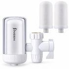 JN15 faucet filter with 3 total cartridges including one installed