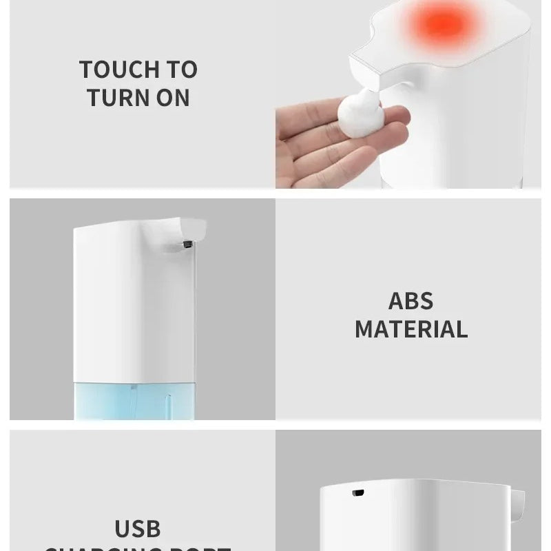 Smart Automatic Inductive Foam Hand Soap Dispenser Alcohol Spray Washing Phone - Inductive Technology for Hygienic Washing