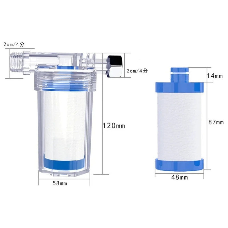 Universal PP Cotton Shower Filter — Removes Chlorine & Impurities | Faucet Water Purifier