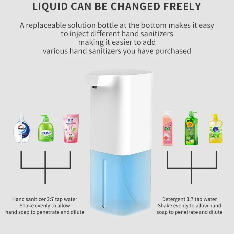 Smart Automatic Inductive Foam Hand Soap Dispenser Alcohol Spray Washing Phone - Inductive Technology for Hygienic Washing