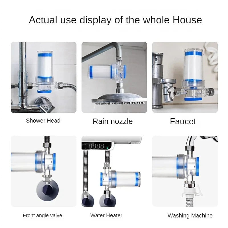 Universal PP Cotton Shower Filter — Removes Chlorine & Impurities | Faucet Water Purifier