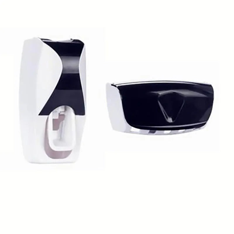 Wall Mount Toothbrush Holder Set — Automatic Toothpaste Dispenser & Cup | Bathroom Organizer