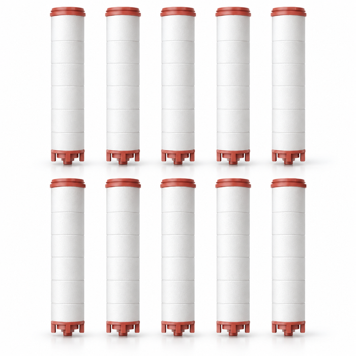 showerhead replacement cartridges, pack of ten