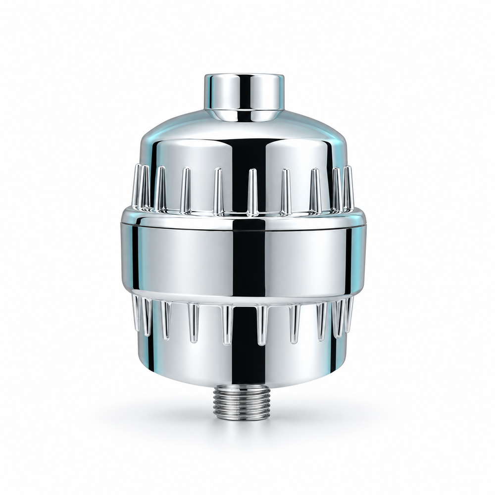 HY-M1 chrome inline shower filter