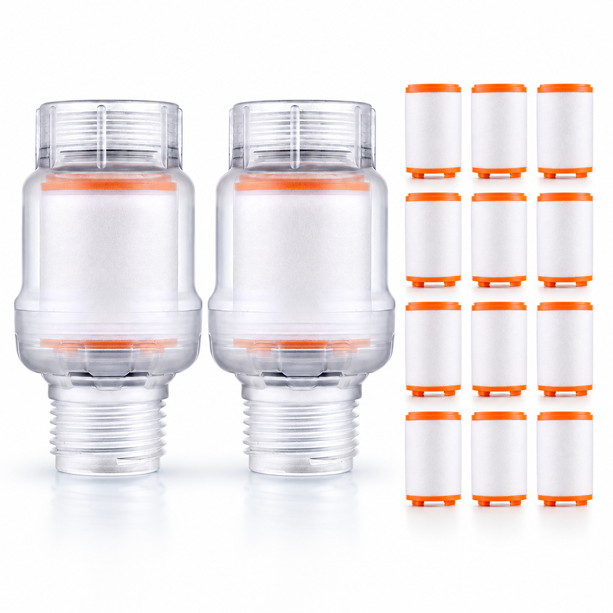 2 Faucet Filters + 12 Refills
