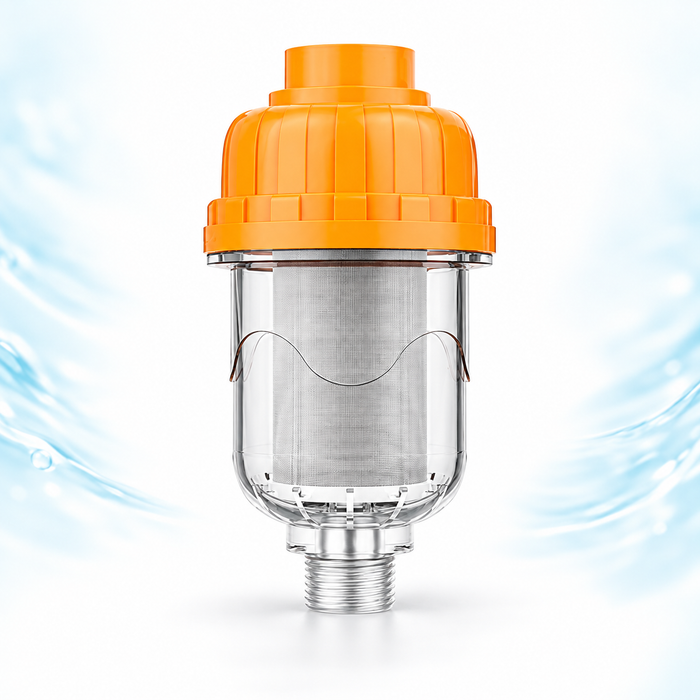 inline water filter - Orange / Mesh