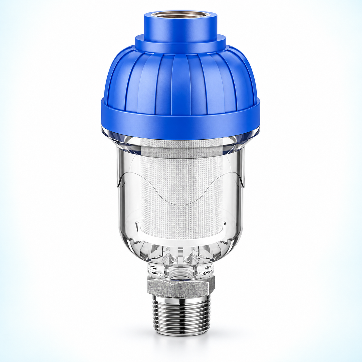inline water filter - Blue / 1/2 to 3/4 Adapter