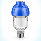 inline water filter - Blue / 1/2 to 3/4 Adapter