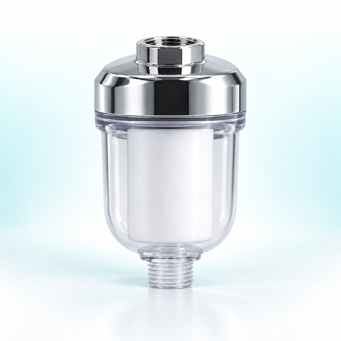 inline shower filter and selected cartridge bundle