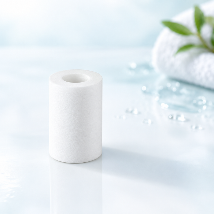 white replacement shower filter cartridges