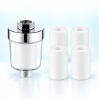 inline shower filter and selected cartridge bundle