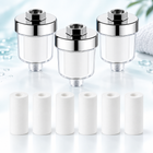inline shower filter and selected cartridge bundle
