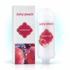 Peach inline shower filter