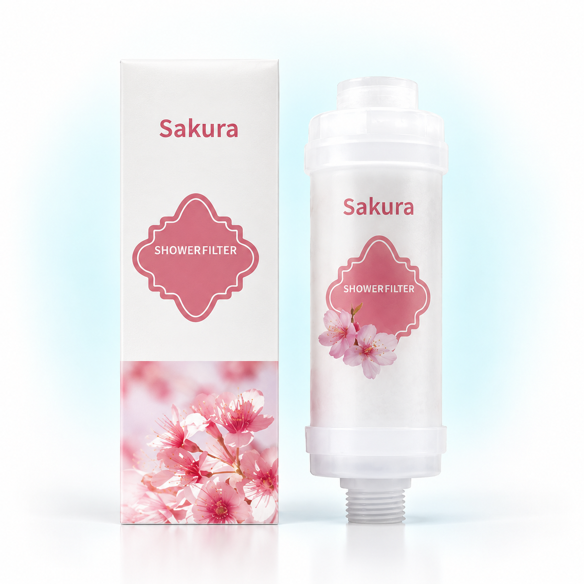 Cherry Blossom inline shower filter