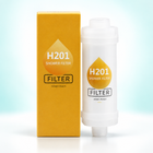 Peach inline shower filter