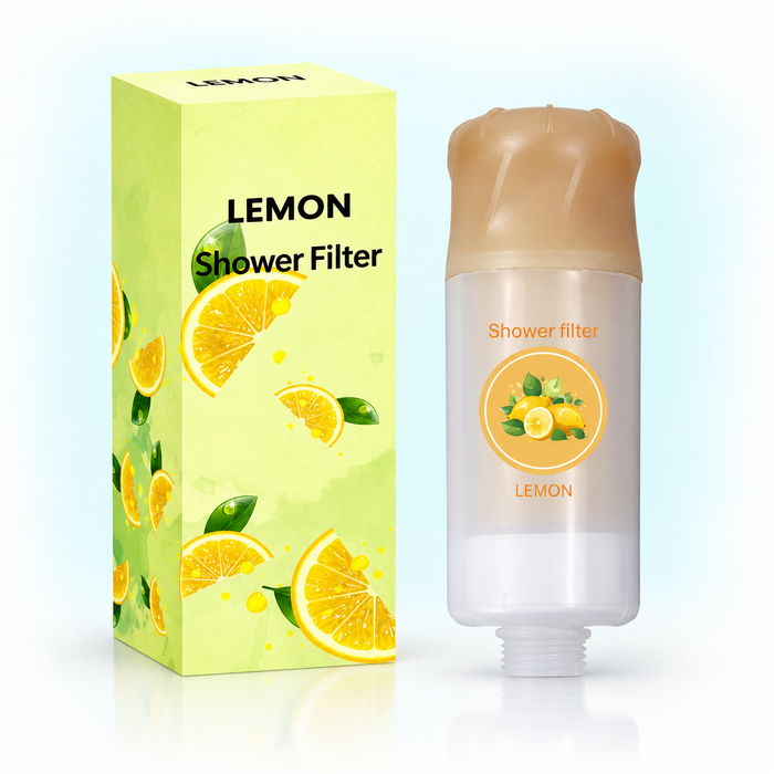 Ginger Lemon inline shower filter