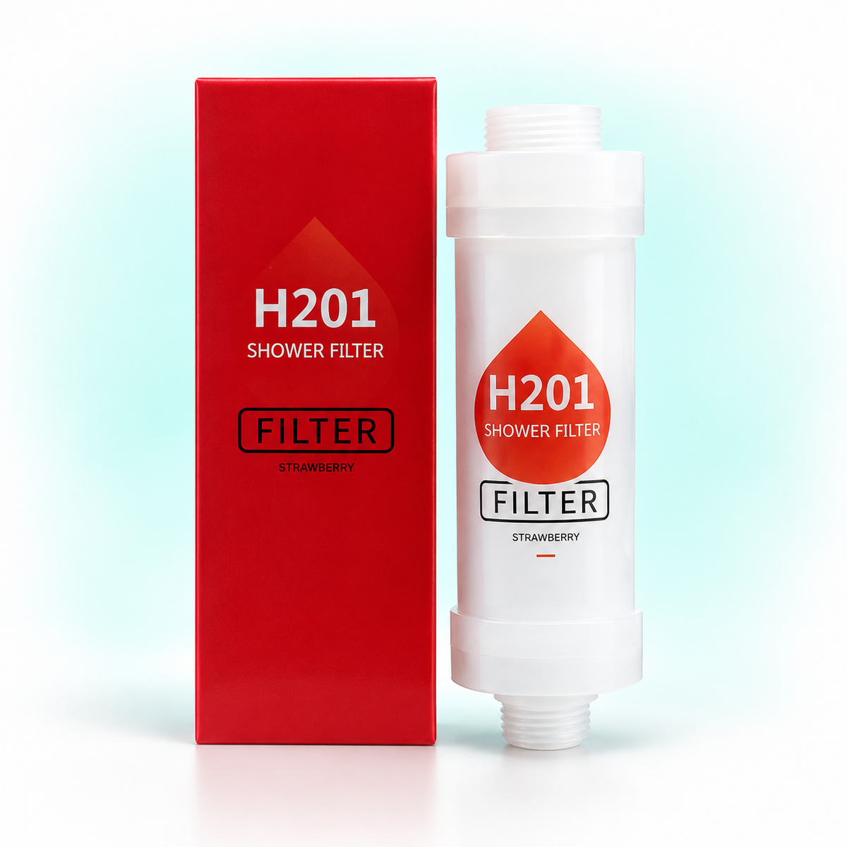 Strawberry inline shower filter