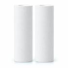 Two white replacement filter cartridges