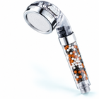 3-Mode Bead Filter Handheld Shower Head - Clear - Mixed bead head