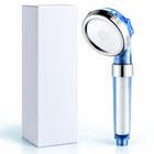 3-Mode Filtered Handheld Shower Head with Replaceable Cartridge - Sky blue - White box